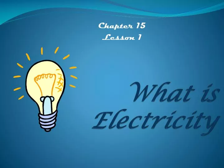 what is electricity