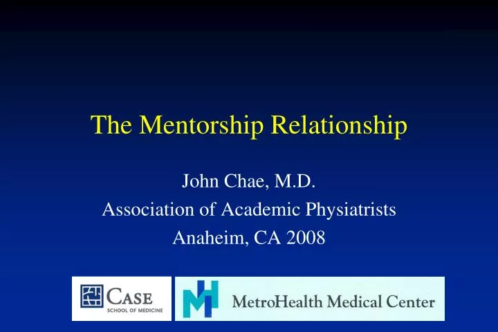 the mentorship relationship