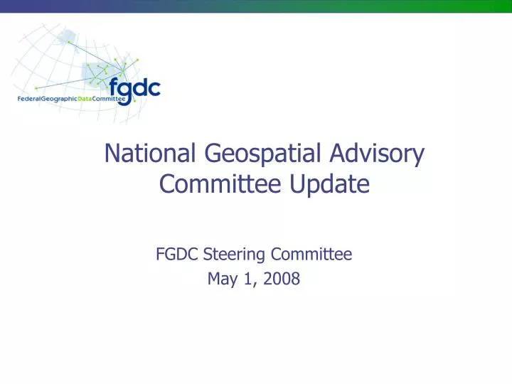 national geospatial advisory committee update