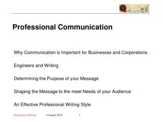 Why Communication is Important for Businesses and Corporations Engineers and Writing