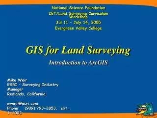 Introduction to ArcGIS