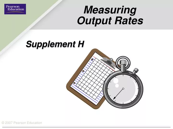 measuring output rates