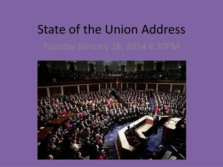 state of the union address