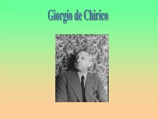 Giorgio de Chirico