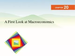 A First Look at Macroeconomics
