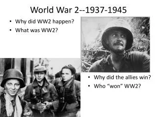 World War 2--1937-1945