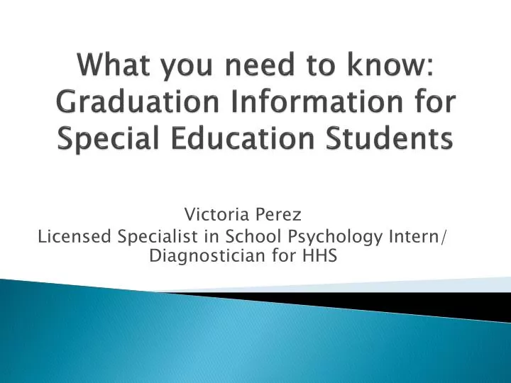 what you need to know graduation information for special education students