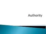 Authority - slide 1