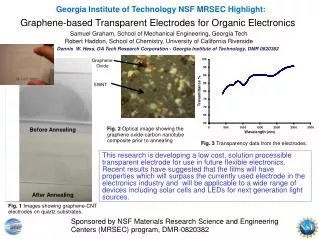 Graphene-based Transparent Electrodes for Organic Electronics
