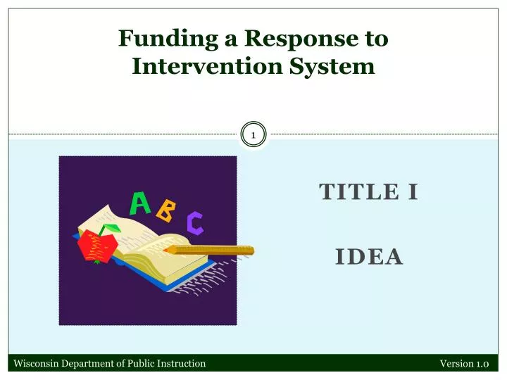 funding a response to intervention system