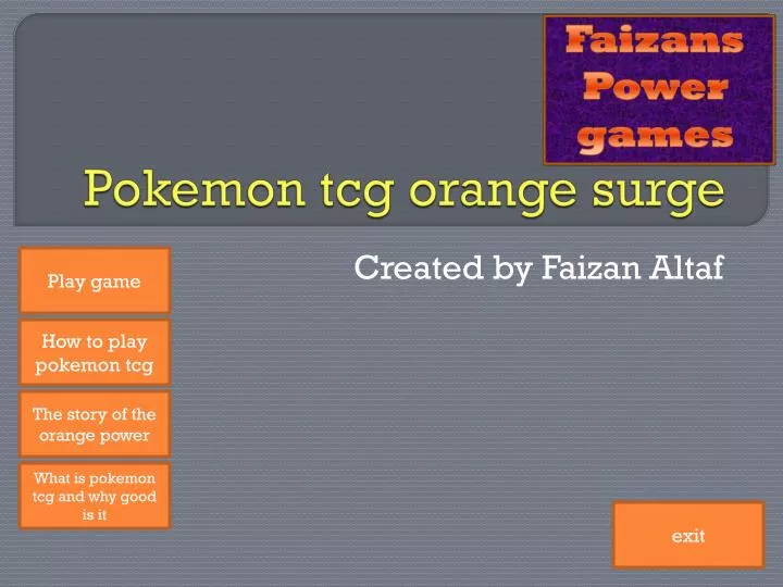 pokemon tcg orange surge