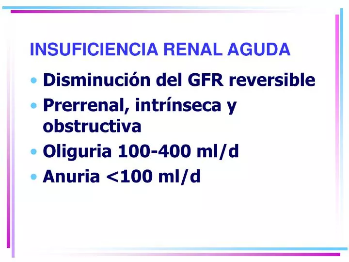 insuficiencia renal aguda