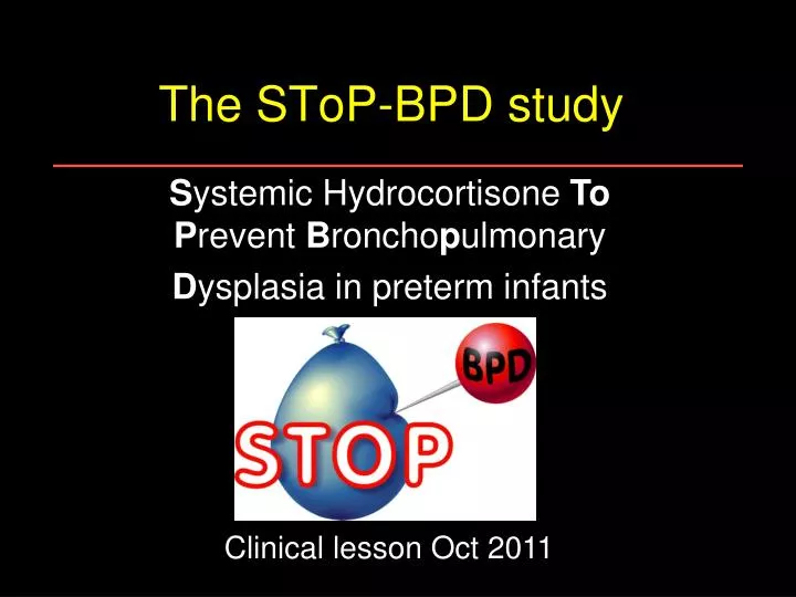 the stop bpd study