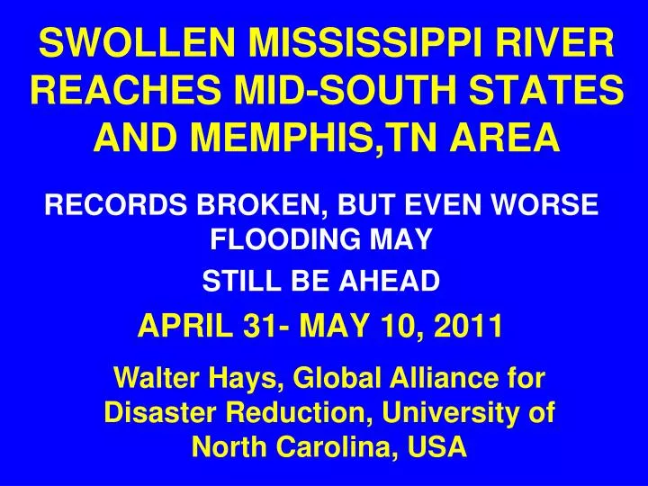 swollen mississippi river reaches mid south states and memphis tn area