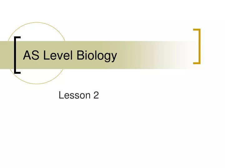 as level biology