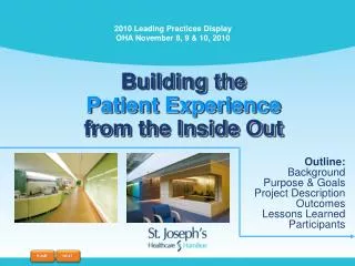 Building the Patient Experience from the Inside Out
