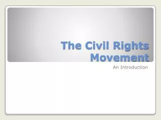 the civil rights movement