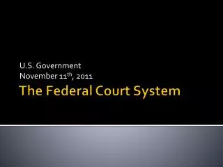 u s government november 11 th 2011