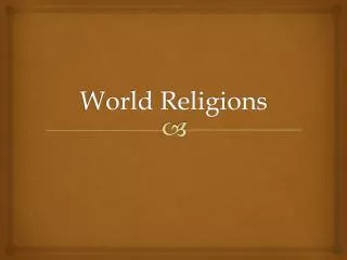 World Religions