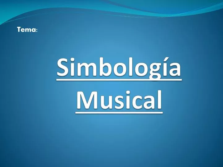simbolog a musical
