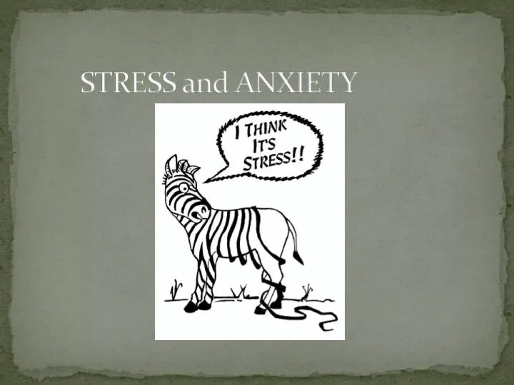 stress and anxiety