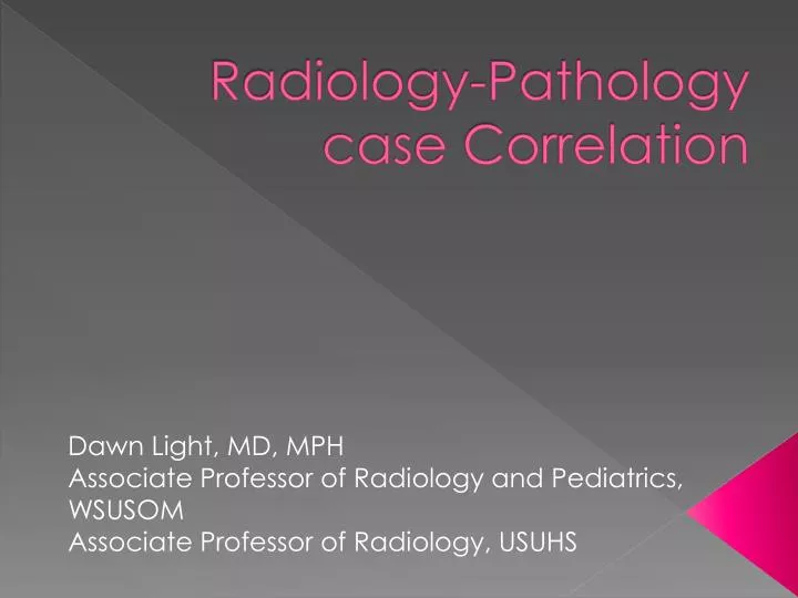 radiology pathology case correlation