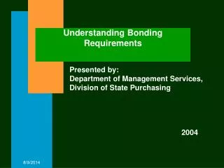 Understanding Bonding Requirements