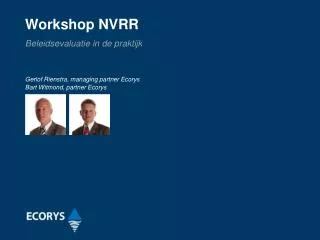 workshop nvrr