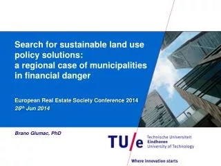 European Real Estate Society Conference 2014 26 th Jun 2014