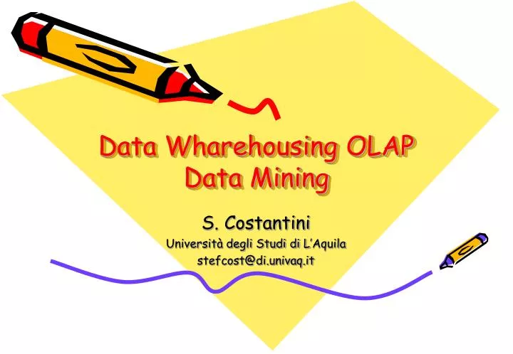 data wharehousing olap data mining