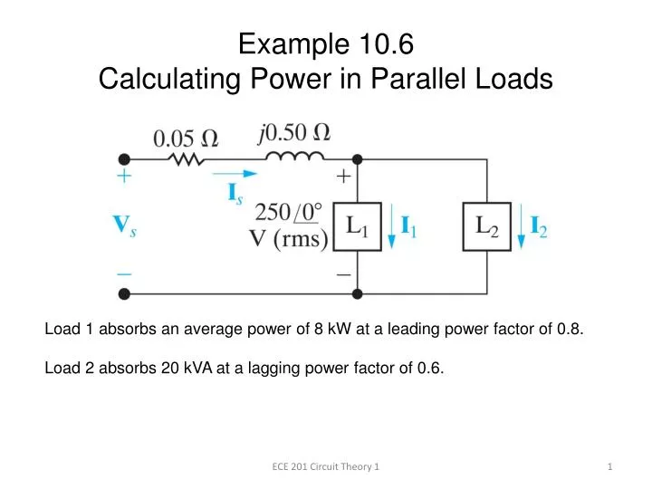 example 10 6 calculating power in parallel loads