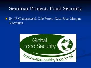 Seminar Project: Food Security