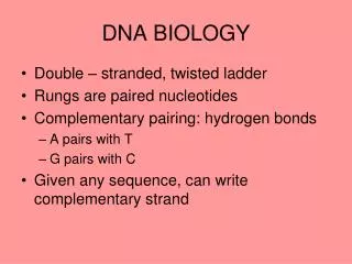 DNA BIOLOGY