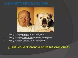 los conectores del discurso