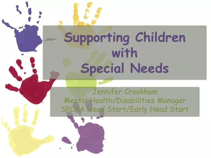 supporting children with special needs