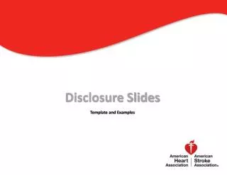 Disclosure Slides