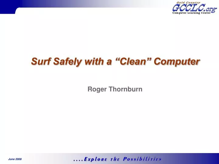 surf safely with a clean computer