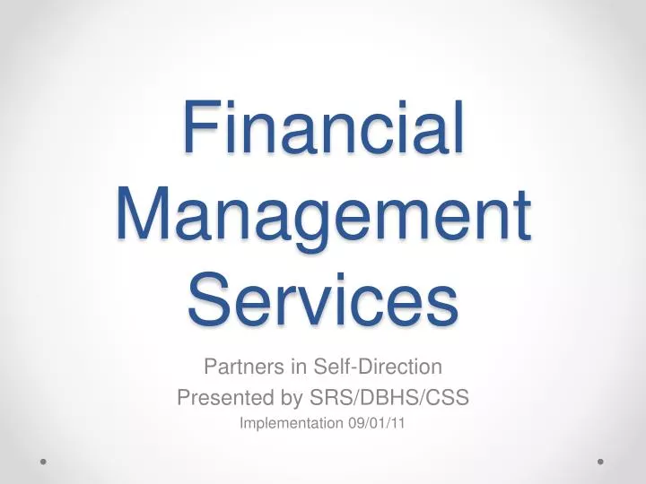 financial management services