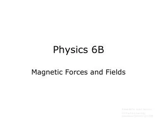 physics 6b