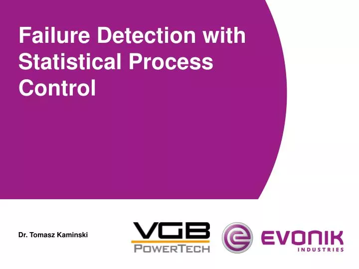 failure detection with statistical process control