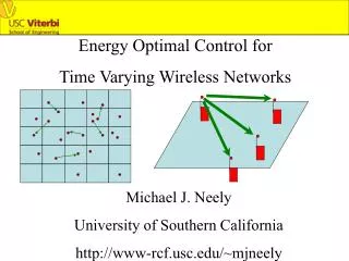 Energy Optimal Control for Time Varying Wireless Networks