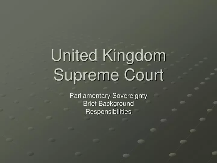united kingdom supreme court