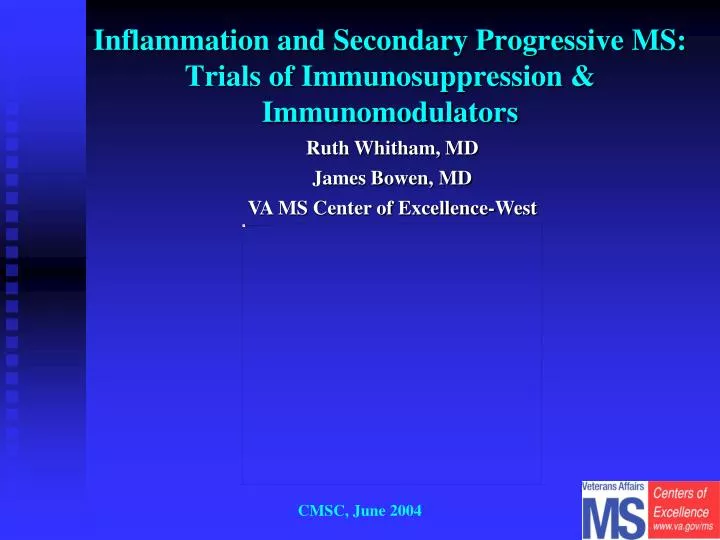inflammation and secondary progressive ms trials of immunosuppression immunomodulators