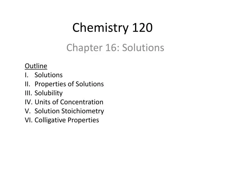 chemistry 120