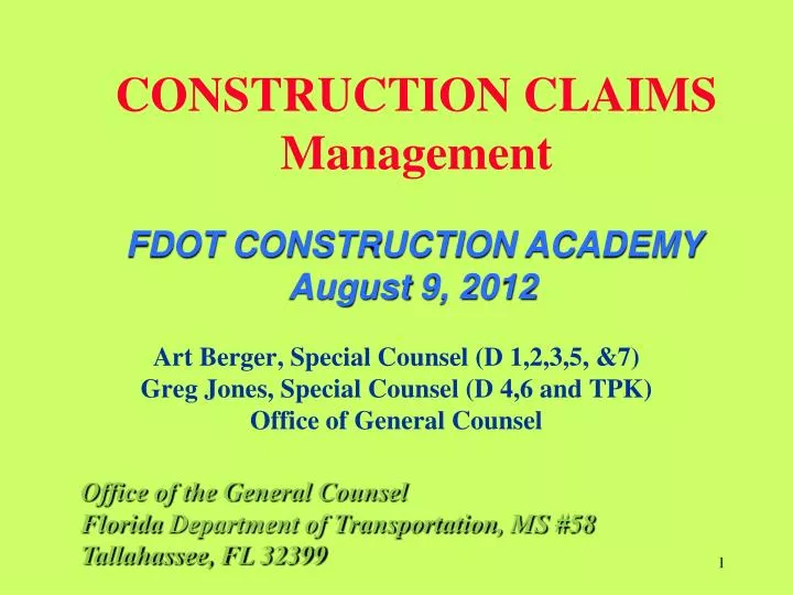 construction claims management