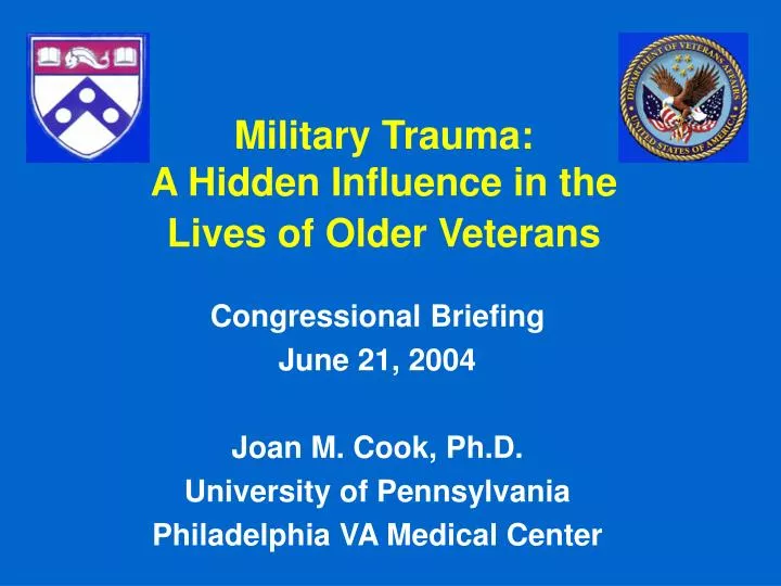 military trauma a hidden influence in the lives of older veterans