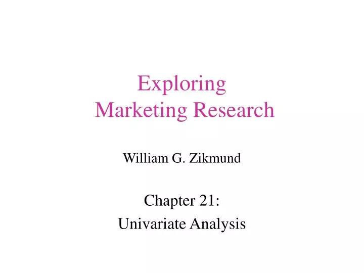 exploring marketing research william g zikmund