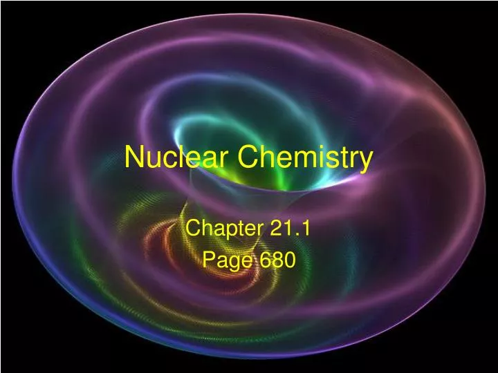 nuclear chemistry