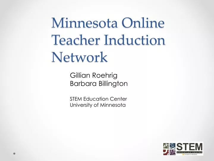 minnesota online teacher induction network