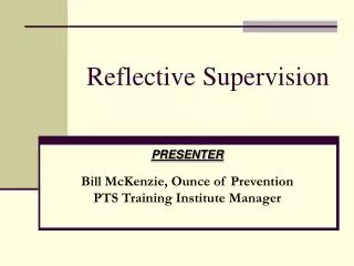 Reflective Supervision